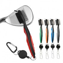 골프채클럽 헤드 세척 브러쉬 청소 솔 클리너 관리용품 8가지 색상 릴와이어 색상랜덤, 상세페이지 참조