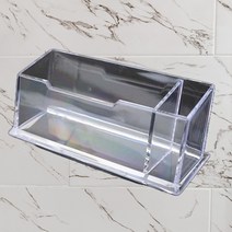 명함 홀더 보관함 케이스 꽂이 아크릴 거치대 1구 100장 수납