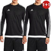 아디다스 ESTR 15 JERSEY 긴팔티 블랙+블랙 1+1