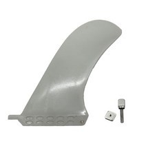 스킴보드 나일론 플라스틱 서핑 핀 서프 패들 롱보드 센터 싱글 블랙 화이트 색상 9.5 인치, 1.White