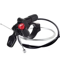 산악 자전거 프론트 포크 와이어 컨트롤 잠금 스위치 서스펜션 컨트롤러 기계 알루미늄 합금 범용 사이클링, 부르고뉴