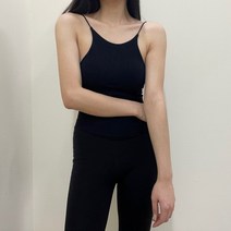 VANANA2 여성 캡 내장 스판 이너 유트임 레이어드 끈나시 4color