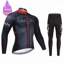 스페셜라이즈드 전기자전거 RCN 프로 팀 겨울 열 양털 사이클링 저지 세트 레이싱 자전거 정장 산악 의류 145351, 5XL, jersey set 2