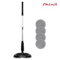 신일 듀얼 LED 무선 물걸레청소기 롤링스턴 SDC-SJ250R, 블랙 + 실버