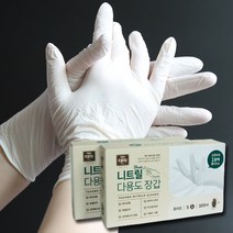 니트릴 위생장갑 100매 화이트 글러브 멸균 식품용 요리용 의료용 미용 실험용 작업용 글로브 일회용 셰프 비닐, 소(S), 소(S)