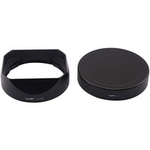 haoge 메탈 정사각형 렌즈 후드 + 후드 캡 후지 필름 후지필름 후지필름 후지논 XF 23mm F1.4 R & XF 56mm F1.2 R (APD)