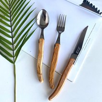 장네론 라귀올 양식기 포크 스푼 나이프 3종/ 올리브우드, 라귀올 디너나이프1p