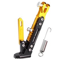 pcx브라켓 짐받이 탑박스 브라켓 짐대 바이크 오토바이 스탠드 조절 가능한 킥 풋 사이드 브래킷 혼다 인테그라 750 도빌 Xr 600 Pcx Dio 34 섀도우 1100, [01] 금, 1개