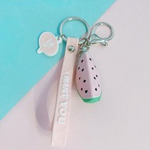 20 개/몫 결혼식 기념품 베이비 샤워 파티 호의 만화 과일 아보카도 열쇠 고리 인 선물 게스트 공짜 가방 12 월, [03] watermelon