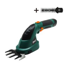 충전식 미니예초기 가정용 초경량 잔디깍이 예초기 바리깡 마당관리 잡초제거 전정기 헷지트리머, 배터리 2개