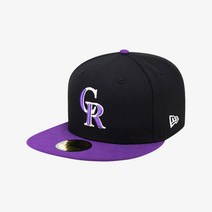 [백화점매장 정품출고] 뉴에라 야구모자 볼캡MLB 어센틱 콜로라도 로키스 얼트 블랙트루퍼플70358576