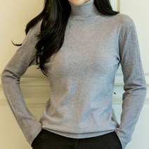 [오버나인] 여성 터치 폴라 니트 스웨터