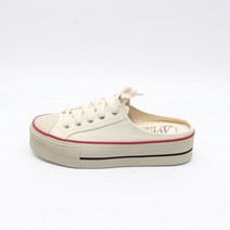 여자 레드라인 통굽 캔버스 스니커즈 블로퍼