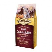 카니러브 고양이 사료 닭고기와 토끼 캣 2KG, 단품