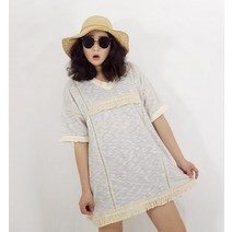 앞머리 태슬 미니 원피스-피서지에서 생긴 일