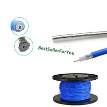 RF RG402 동축 케이블 커넥터 세미 리지드 피그 테일, [02] silver cable, [02]