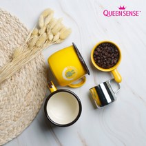 퀸센스 리틀레빗 법랑 머그컵 380ml (4color), 옐로우