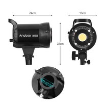 Andoer-LM60Bi 휴대용 LED 스튜디오 조명 135W 비디오 3000K-5600K 촬영용 리모컨 포함 조도 조절 가능, 03 LM60Bi 3000K-5600K_01 미국