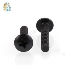 둥근머리볼트 TM M2M2.5 M3 M3.5 M4 M5 M6 나사 필립스 트러스 버섯 머리 볼트 5-50 개 검정색, [01] M4 20pcs, [17] 16mm, 1개