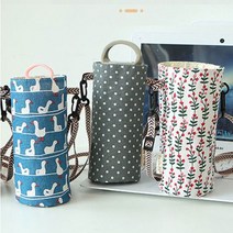 텀블러 파우치 초등학생 물통 가방 어린이집 유치원 물병 파우치 물통 커버 집 /3컬러, 숲속베리