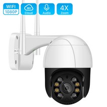 Wifi IP CCTV카메라 원격 움직이는카메라 야외 4배줌 AI인간감지 무선카메라 오디오 2MP 3MP, 32G의 3MP, 영국 플러그