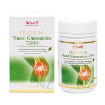Hi Well Premium Mussel Glucosamine 5500 180VegeCapsules, 1개
