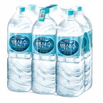 농심 백산수 2.0L x 6병 생수 물 2리터(라벨 유/무 랜덤발송)