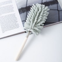 실용적인 길이 조절 먼지털이 틈새먼지 먼지떨이 파스텔톤 미디어나무, 대 그린