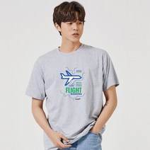 키밍 비행기 항공권 예약 그래픽 캐쥬얼 반팔티
