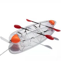 대형 pc 카약보조배 투명 관광지 물놀이 수상 쇠소깍, 싱글 보트  천 시트  패들  에어백