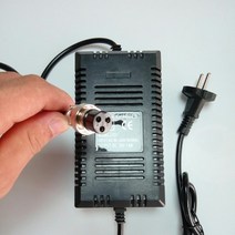 전기자전거 킥보드 배터리충전기 36v 1.8a xlr 스쿠터 납산 젤 36v 용 전원, 상세내용참조