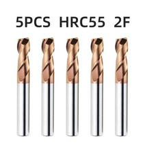 자동테이프커터기 Tooleye HRC55 초경 엔드 밀 1 3 4 5 6 8 10 12mm, 65.d3xD3x75L - 5pcs HRC55 2F