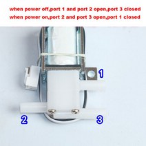 정유량밸브 밴드 유량 교환기 마이크로 전기 솔레노이드 밸브 DC 12V 2 위치 3 방향 N/C N/O 미니 물 공기 가스 제어 밸브 마사지 커피 티 머신