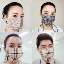 여름용마스크 패션마스크 덴탈마스크 디자인 30매, 페이즐리블랙