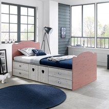 로미 2단서랍&벙커&도어 수납침대 슈퍼싱글 프레임 (매트리스 별매), 본상품선택, 워시