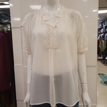 블루페페 부평점 면 레이스 자수 포인트 깔끔 베이직한 블라우스