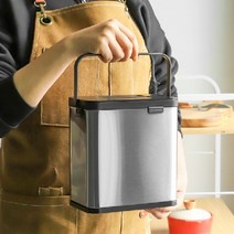 스텐휴지통 기저귀 쓰레기통 화장실 스텐음식물통
