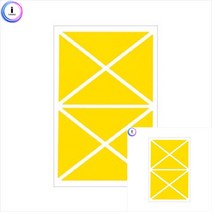 일반스티커 7매 모양스티커 다꾸용품, 검정색