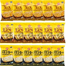 오뚜기 간식 냉동 사각피자 치즈피자 불고기피자 고르곤졸라 피자, 옵션3. 고르곤졸라 사각피자 88g X 6개