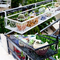 내일의공간 하트 사각 베란다 화분걸이, 화이트 특