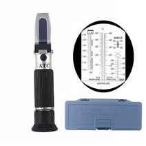 4 in 1 ATC 굴절계 부동액 냉각수 테스터 Adblue 엔진 유체 프로필렌 에틸렌 글리콜 감지기 자동차 청소 배터리 테스트, 01 With Box
