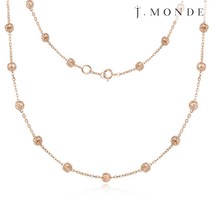 14K 18K 샤이니 위브볼 금 체인 목걸이 여자친구 기념일 선물 생일 30대여자선물 레이어드