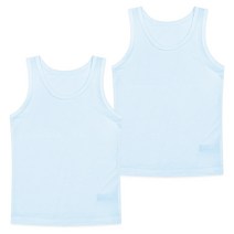 삐삐롱 아이스 인견스판 공용 아동런닝 2매세트