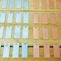 구리 아연판 (각20개) 이온화경향 전지만들기실험