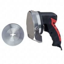 식품교반충진기 KS100E Rotisserie 상업용 전기 터키 도너 케밥 커터 나이프 Shawarma Gyros Slicer Machin, 03 Red-Round Blade_03 UK