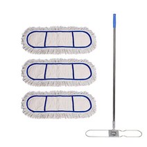크린메이트 백사 대걸레 90cm 3P + 스텐봉