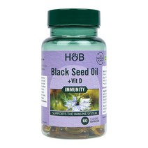 Holland & Barrett 홀랜드앤바렛 블랙씨드 오일 + 비타민 D 60캡슐