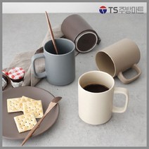 에크렌 무광 롱 머그컵 400ml, 다크브라운, 1개