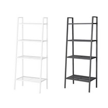 이케아 IKEA 정품 LERBERG 레르베리 4단 철제 선반 화분 진열대, 다크그레이, 와이드 4단, 1개