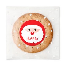 스티커(호호호산타원형)-10p